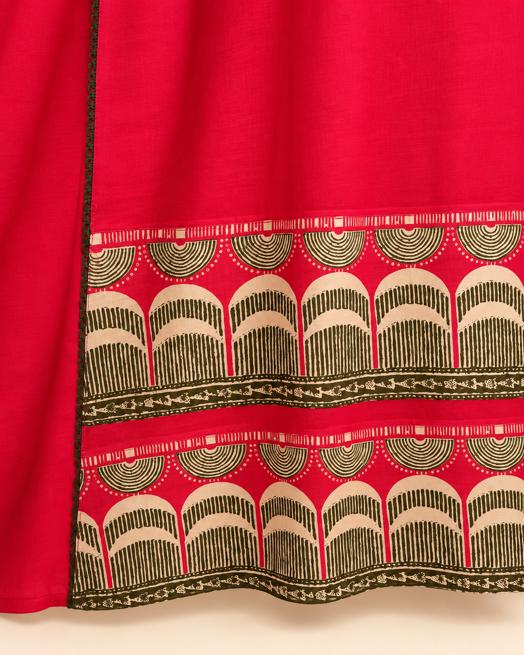 Women’s Geometric Print Kurta Set with Trousers & Dupatta