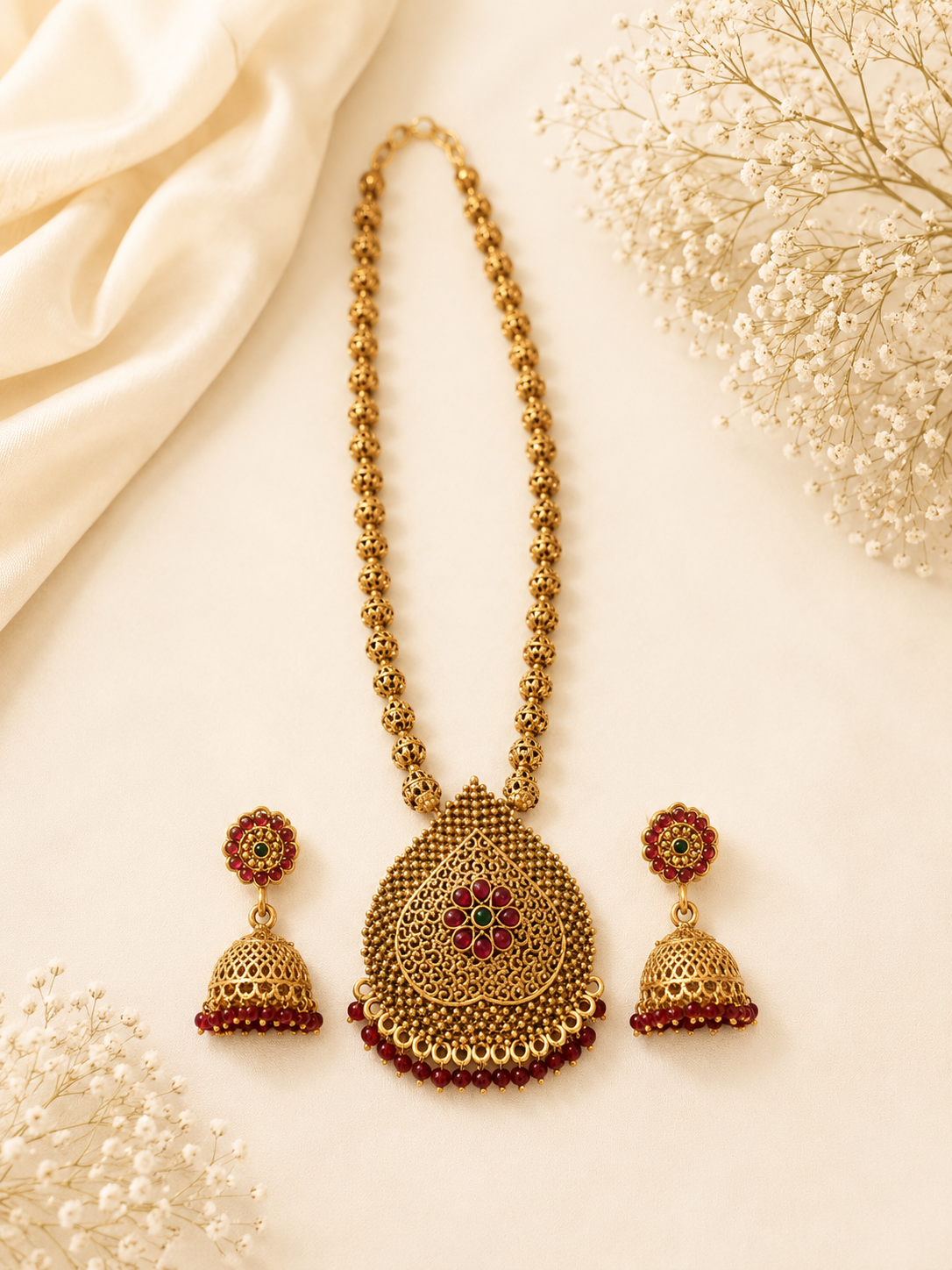 ANTIQUE GOLD TEMPLE JEWELRY