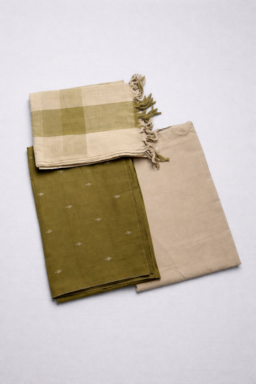 INDIAN ETHNIC HANDLOOM COTTON / UNSTITCHED KURTA  MATERIAL