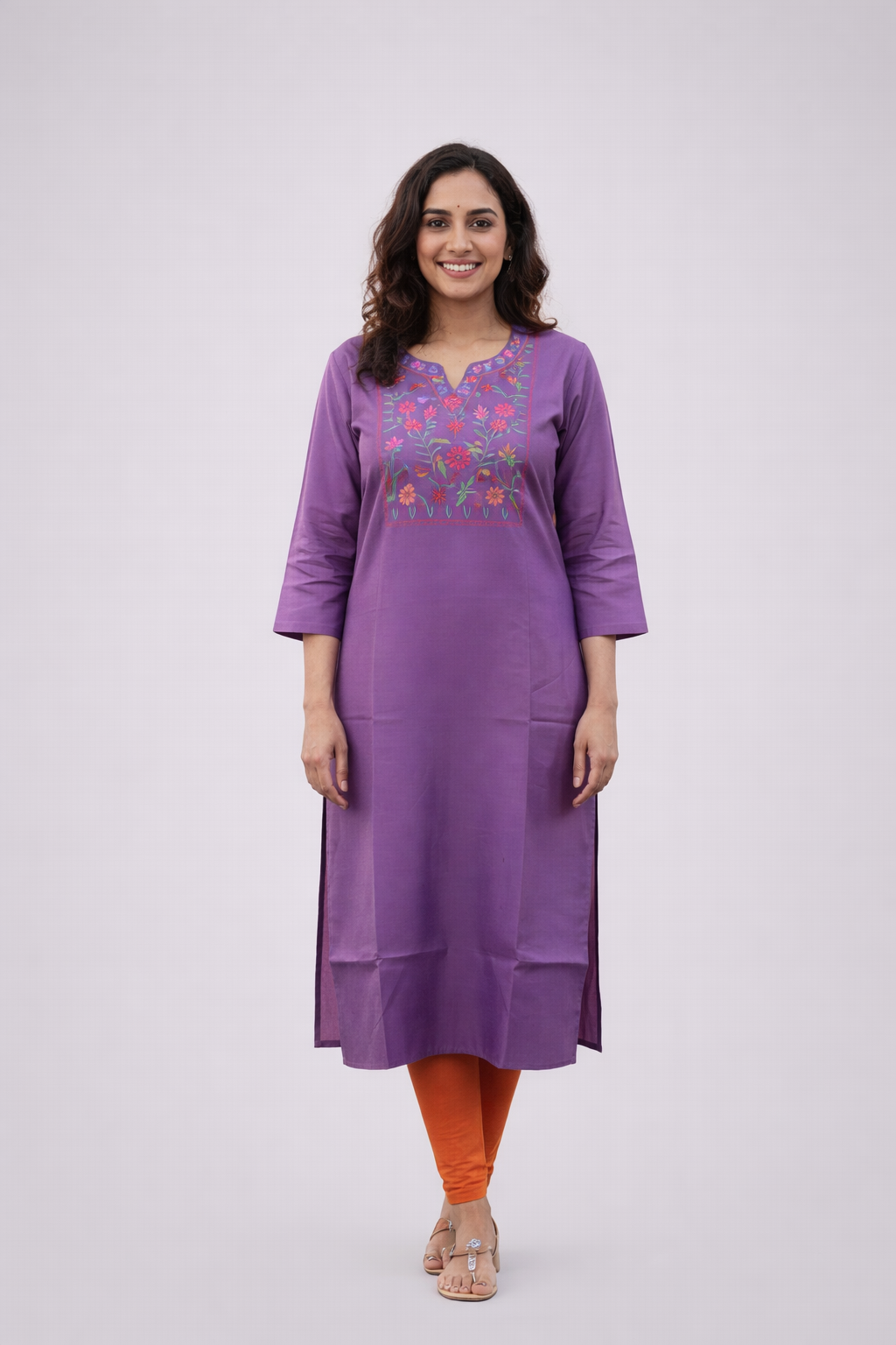 ETHNIC KURTA VIBRANT ROYAL PURPLE