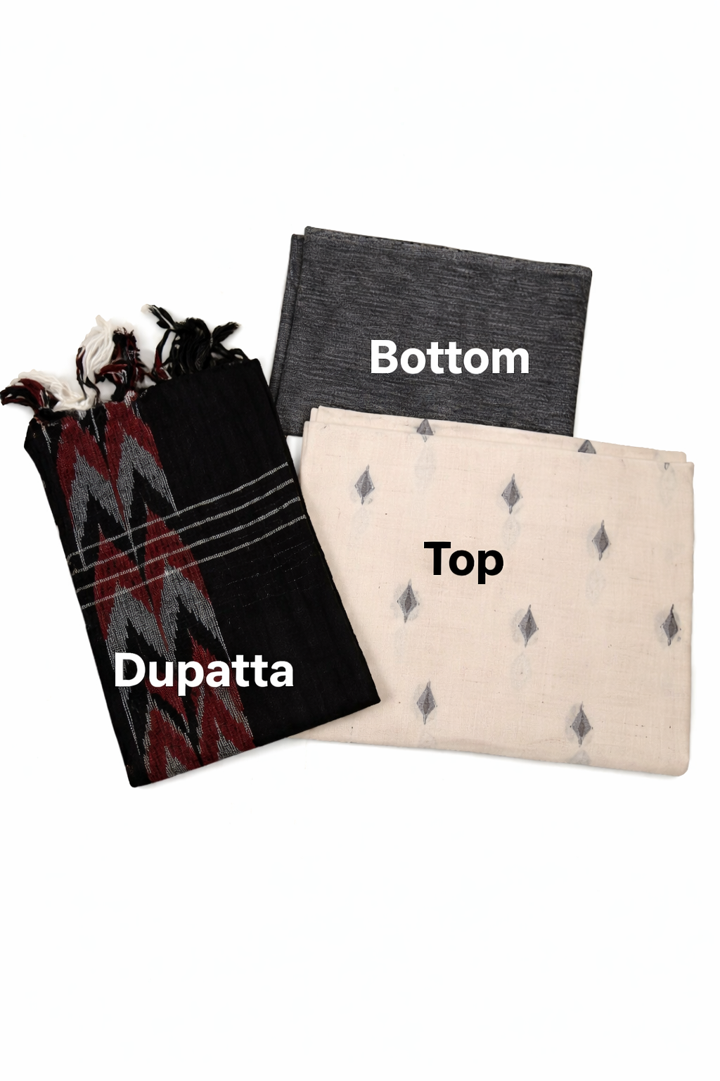 INDIAN ETHNIC HANDLOOM COTTON / UNSTITCHED KURTA  MATERIAL