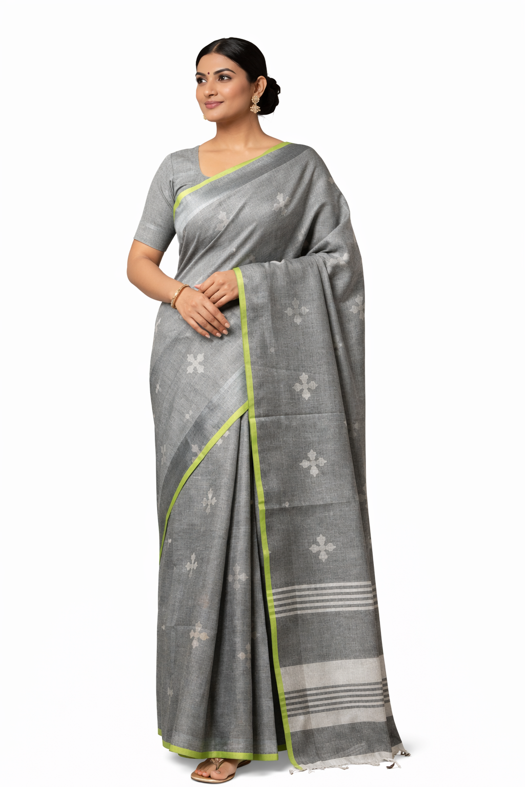 INDIAN ETHNIC LINEN SAREE