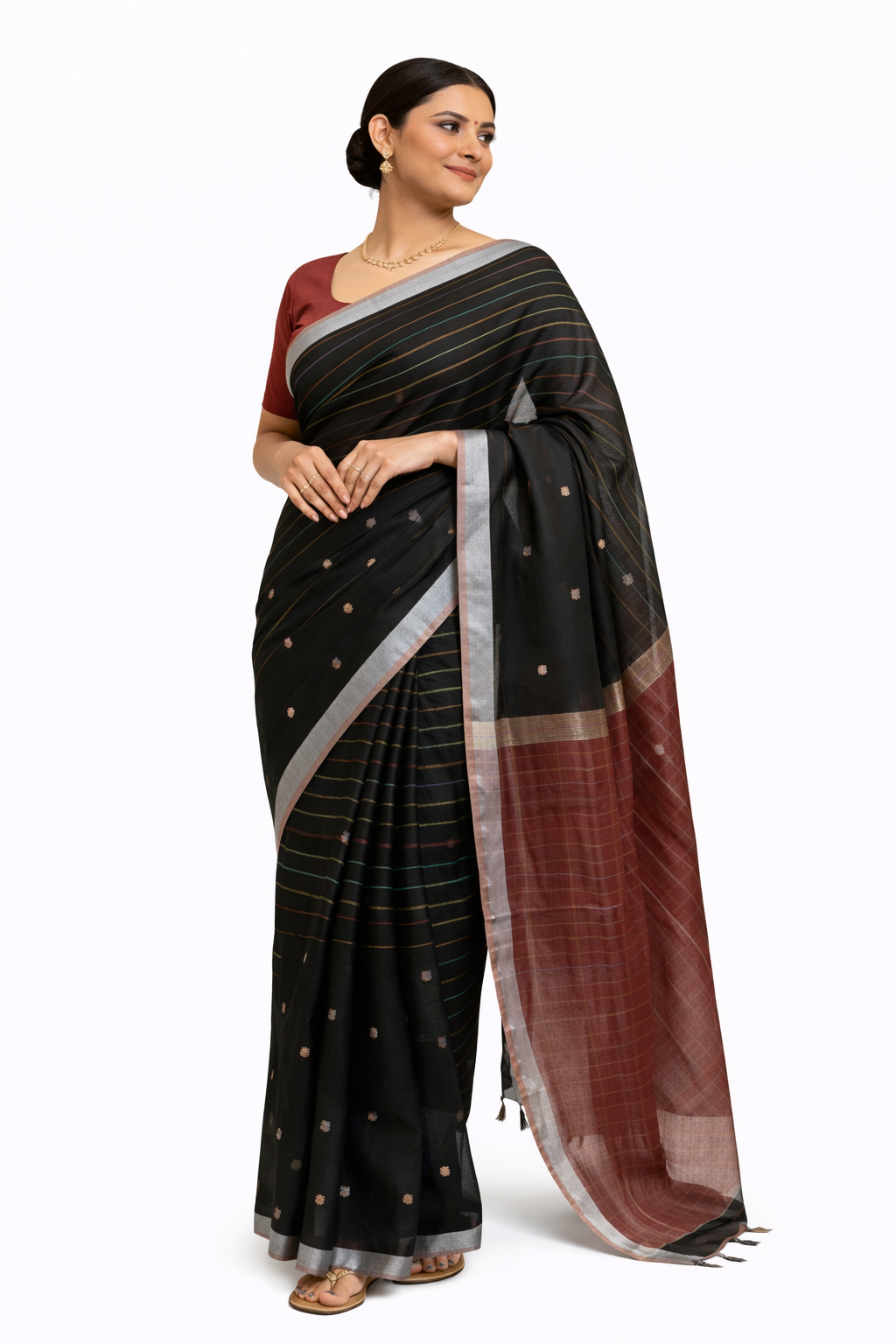 INDIAN ETHNIC LINEN SAREE