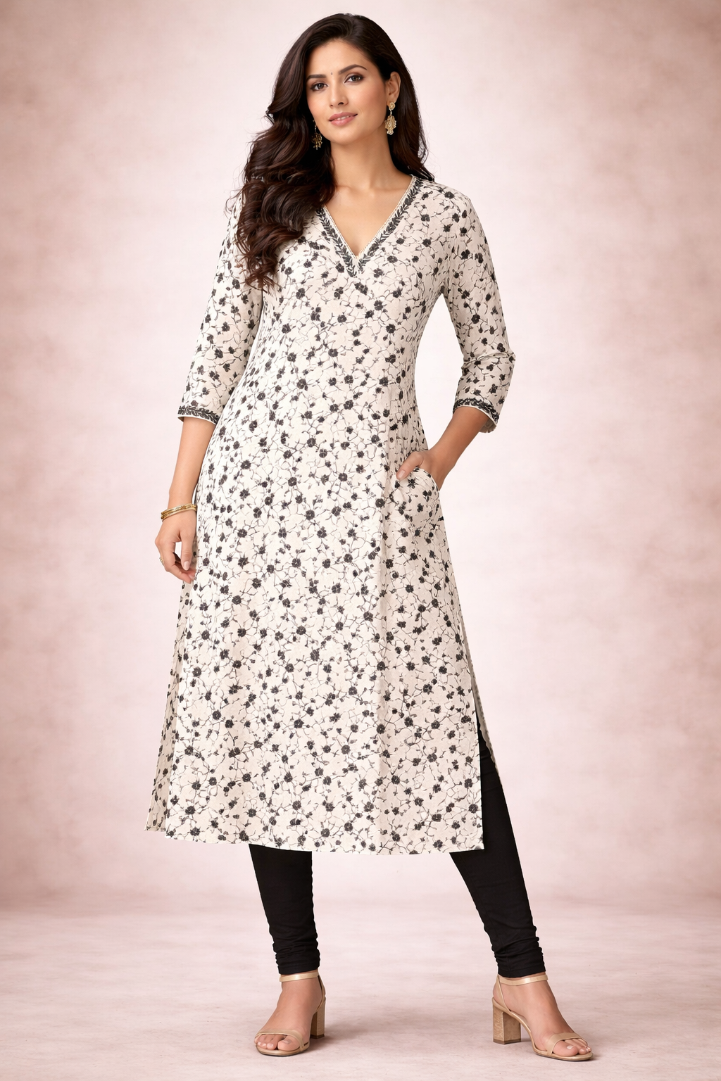 KHADI COTTON KURTA TOP FOR WOMEN