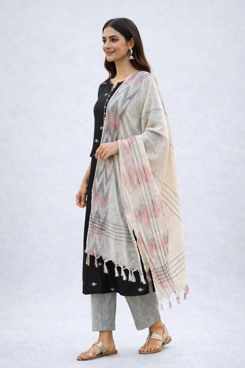 PURE COTTON UNSTITCHED KURTA SET MATERIAL