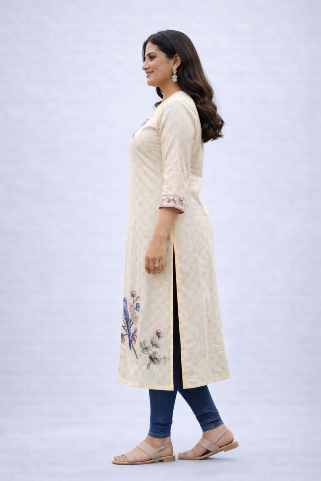 CHANDERI SILK KURTI TOP