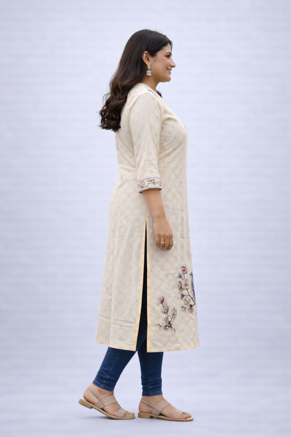 CHANDERI SILK KURTI TOP