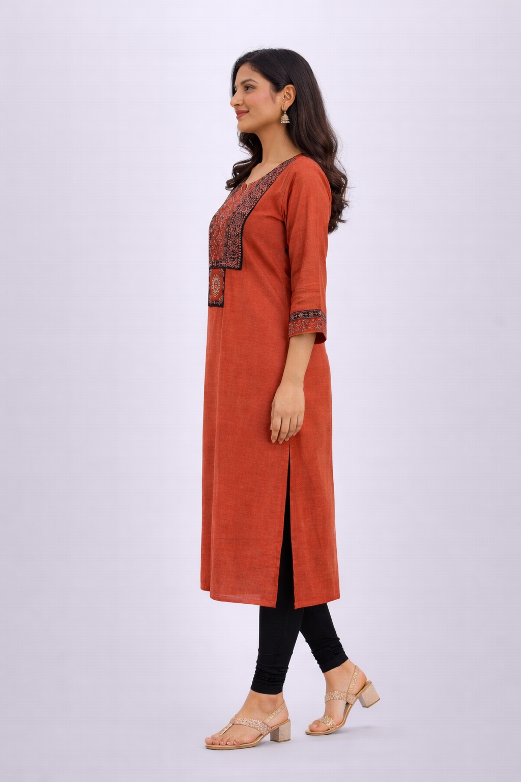 ELEGANT SOLID COLORED KURTA TOP FOR DAILY WEAR
