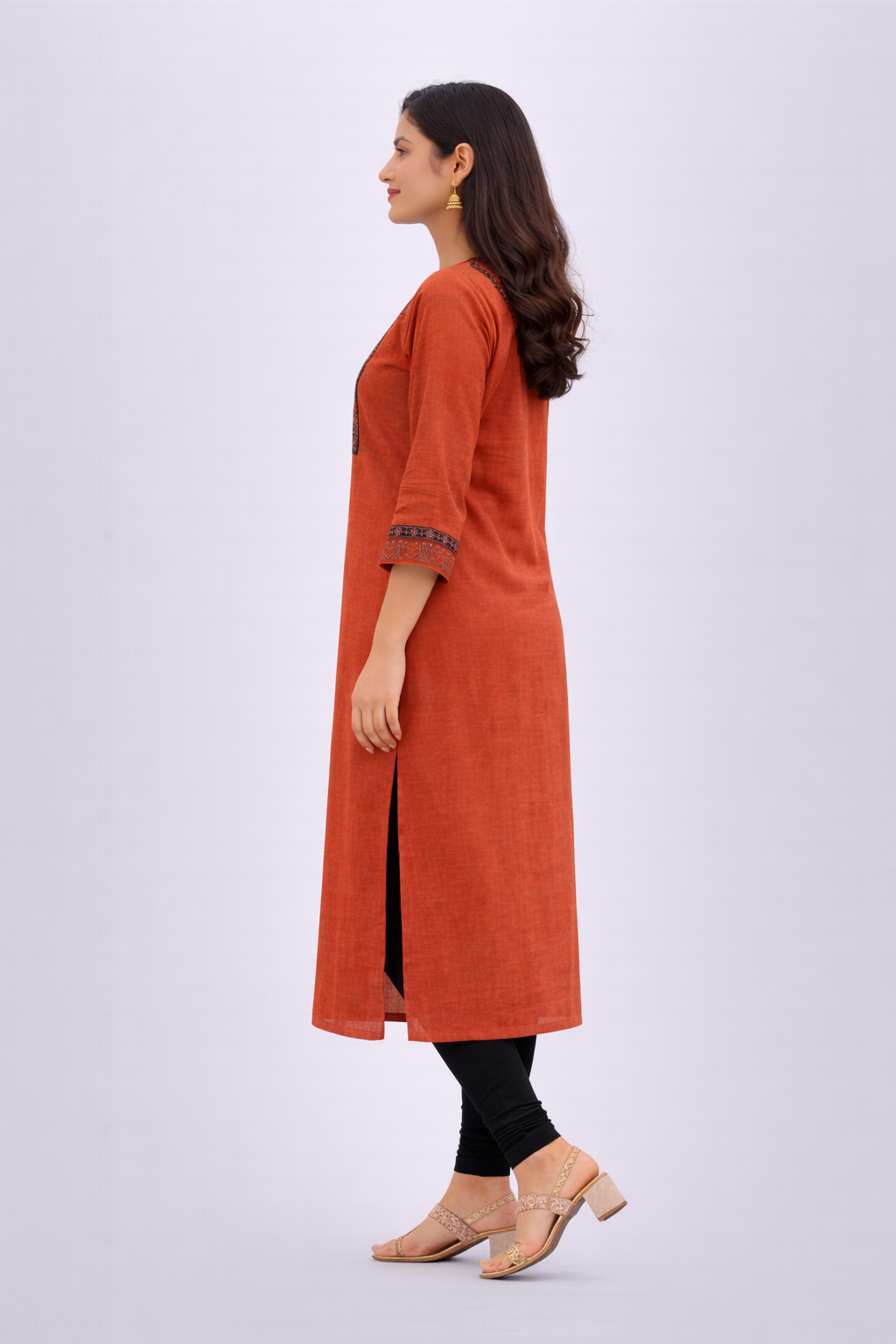 ELEGANT SOLID COLORED KURTA TOP FOR DAILY WEAR