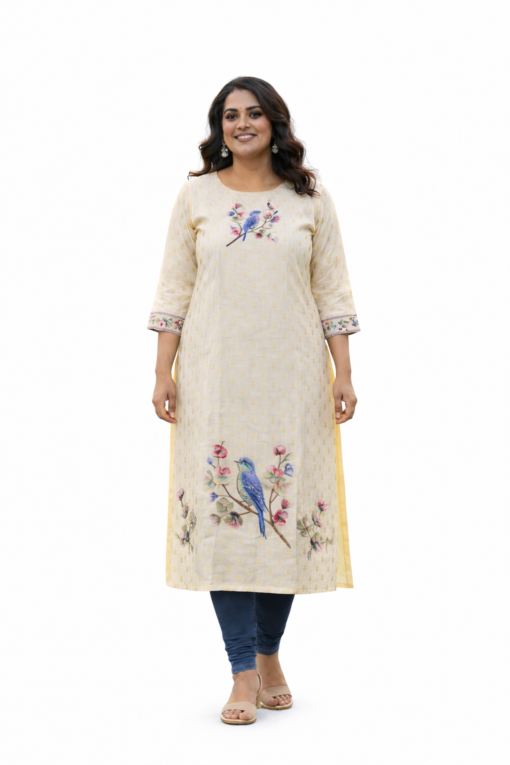 CHANDERI SILK KURTI TOP