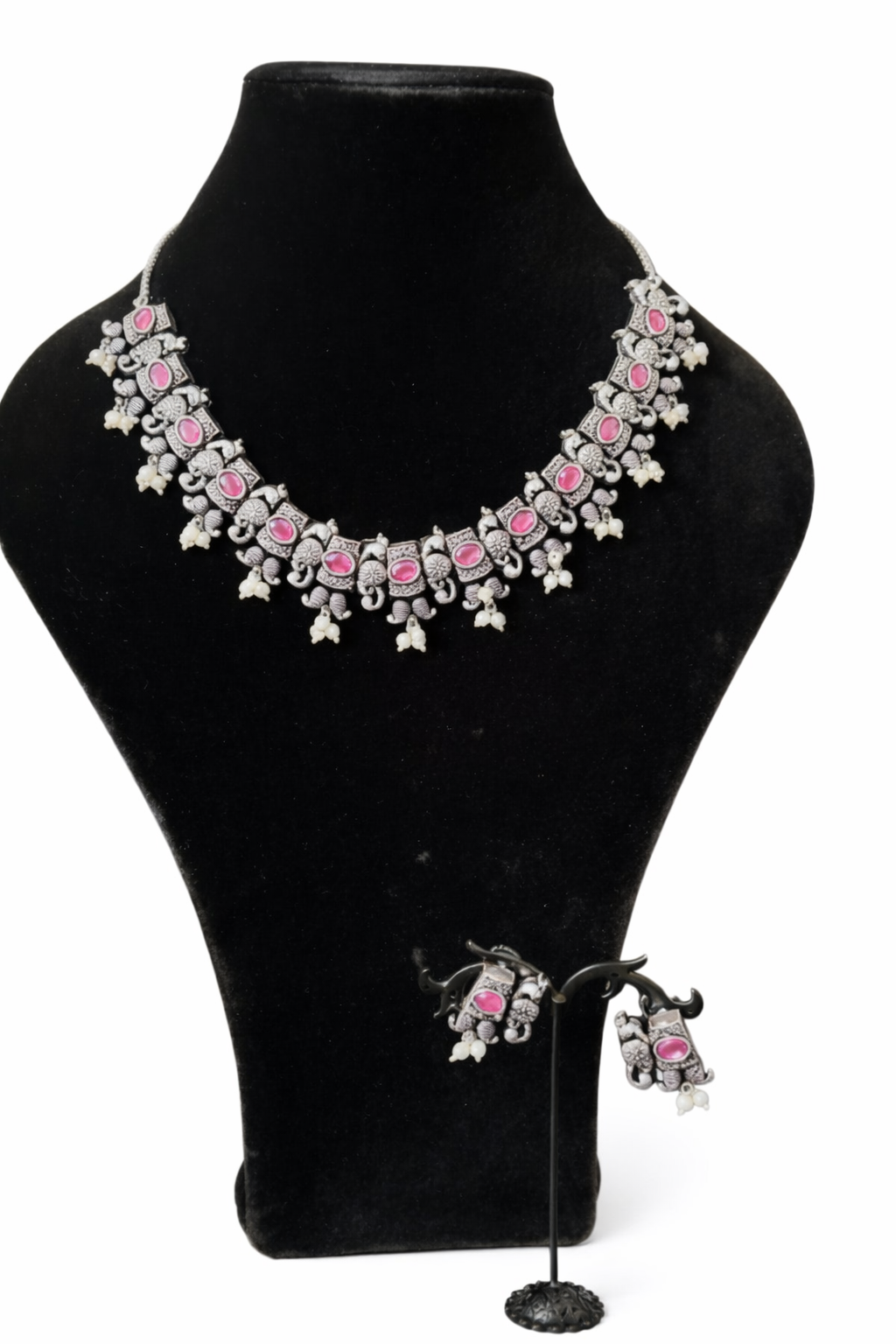 OXIDIZED SILVER JEWELLERY SET