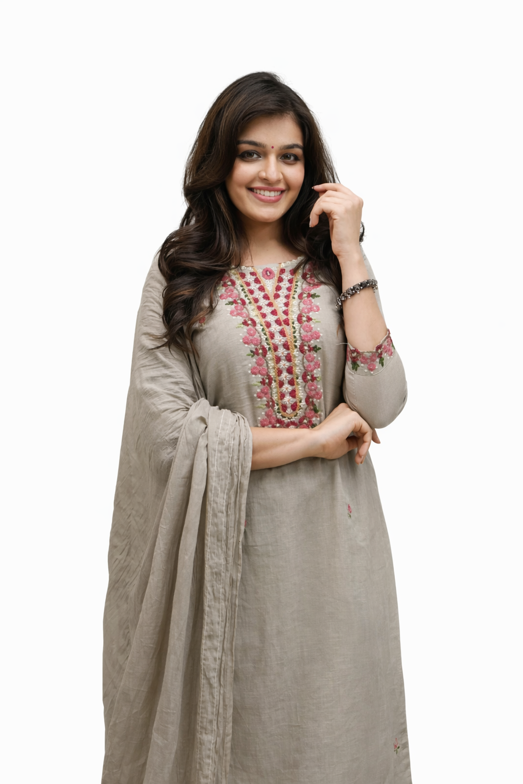 ETHNIC COTTON  KURTA 3 PIECE SET