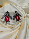 Heritage Twin Bird Stud (red)