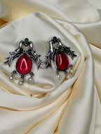 Heritage Twin Bird Stud (red)