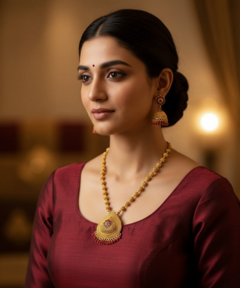 ANTIQUE GOLD TEMPLE JEWELRY