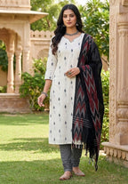 INDIAN ETHNIC HANDLOOM COTTON / UNSTITCHED KURTA  MATERIAL