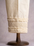 Off-White Embroidered Kurta Set with Printed Dupatta