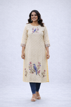 CHANDERI SILK KURTI TOP