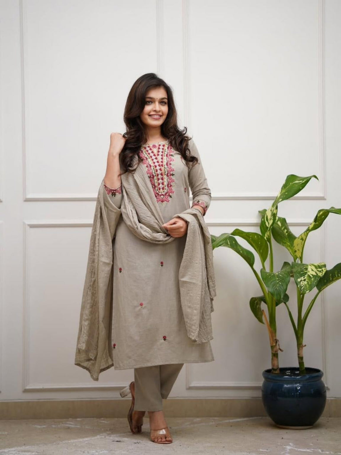 ETHNIC COTTON  KURTA 3 PIECE SET