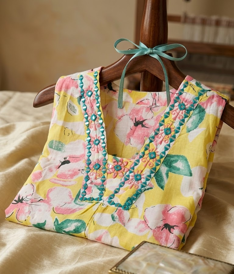 Floral Printed Cord Set