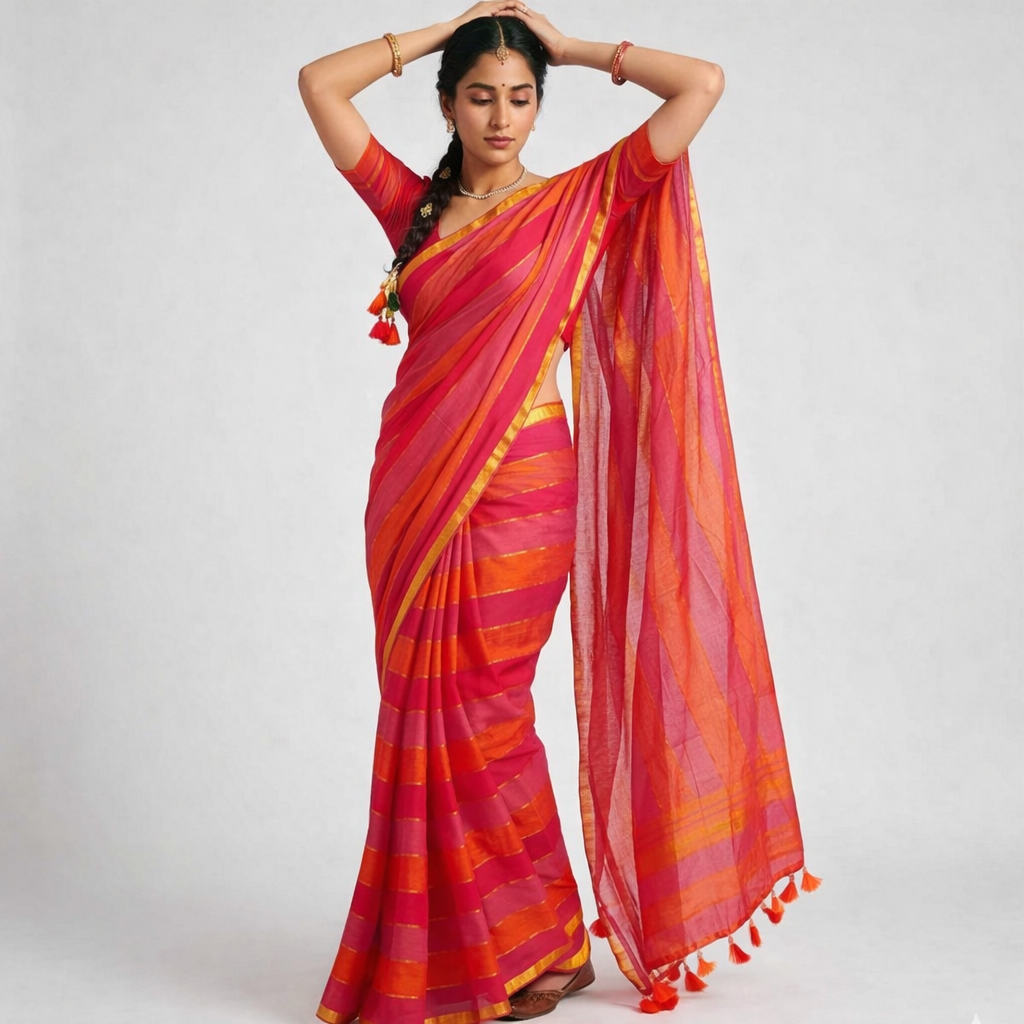 PREMIUM MULMUL COTTON SAREE